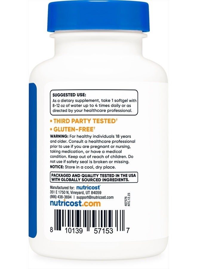 Nutricost Garlic 1000mg, 240 Softgels - Premium Gluten Free Garlic Supplement  - Image 4