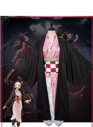 Anime Demon Slayer Kamado Nezuko Cosplay Female Kimono with Leggings, Bamboo and Headwear Cosplay Costume - pzsku/Z85E16AB9ADBD31101254Z/45/1747709602/f4b6835b-e75a-4018-8736-fe6d2f46b8c2