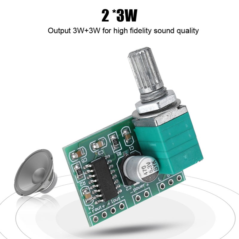 PAM8403 Digital Power Amplifier Module 2 X 3W Output Mini 5V Audio Module - High Fidelity Sound Quality for Home Audio Projects - Image 3