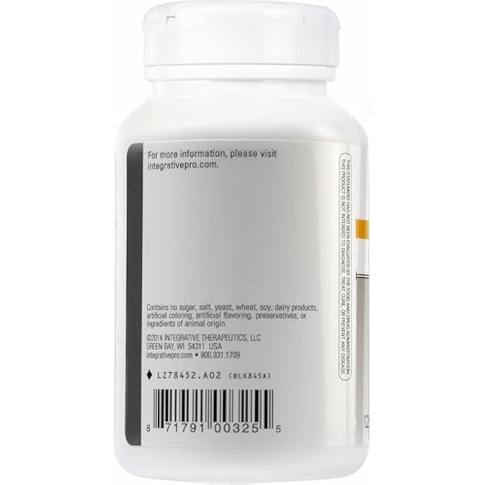 Integrative Therapeutics Fiber Formula - Colon Support Supplement for Healthy Digestion* - Good Source of Dietary Fiber for Gut Health Support* - Dairy-Free & Vegan - 120 Capsules (24 Servings) - Image 3