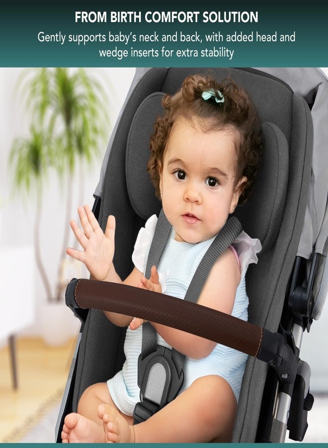 مقعد مبطن للأطفال الرضع متوافق مع مقاعد Uppababy Vista، Vista V2، Vista3، Cruz، Cruz V2، Cruz V3، RumbleSeat، V2، V3، حشوة مريحة 2 في 1 من حديثي الولادة إلى الأطفال الصغار، مادة بطانة جديدة ومحسّنة للأطفال. - Image 5