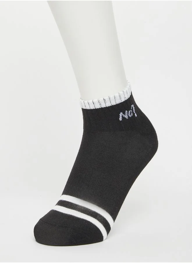 Styli Set of 5 - Ribbed Cuff Ankle Socks