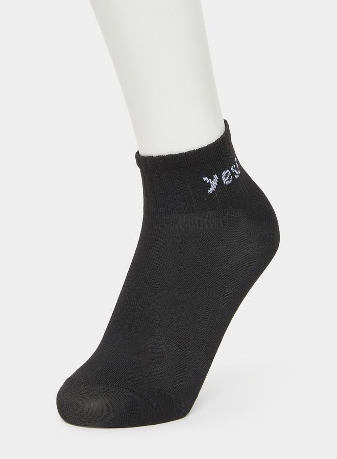 ستايلي مجموعة من 5 جوارب بتفاصيل مضلعة - Image 4