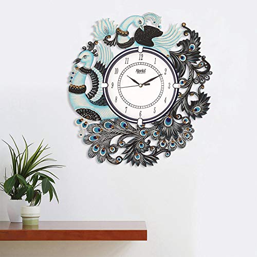 CIRCADIAN Ajanta Wooden Handpainted Desginer Wall Clock for Home | Living Room | Office | Bedroom|Multicolour - Image 4