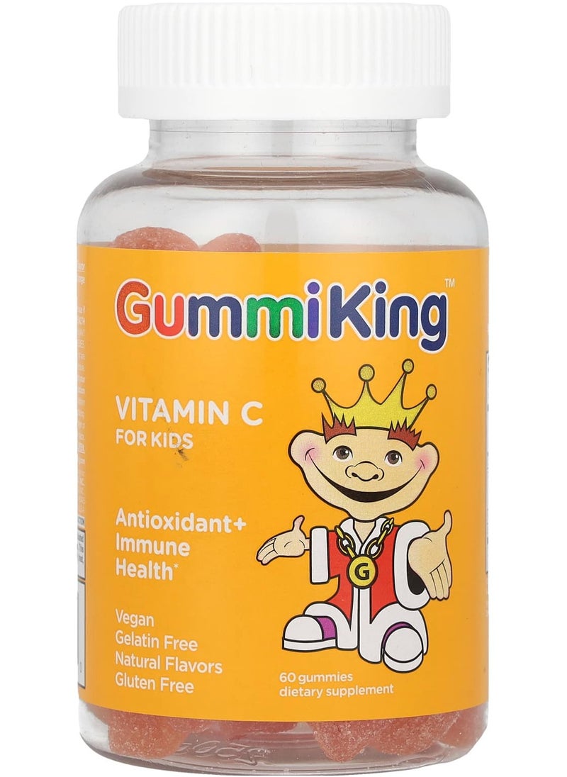 GummiKing - Vitamin C for Kids, Orange, 60 Gummies - Image 1