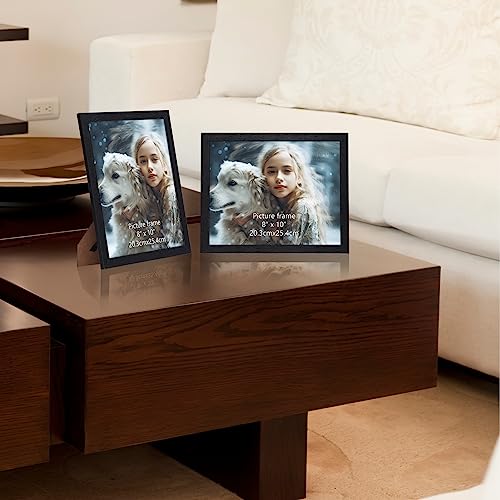 HORLIMER 8x10 Picture Frame Set of 15, Black Picture Frames Display 8 by 10 Photo for Wall or Tabletop - Image 4