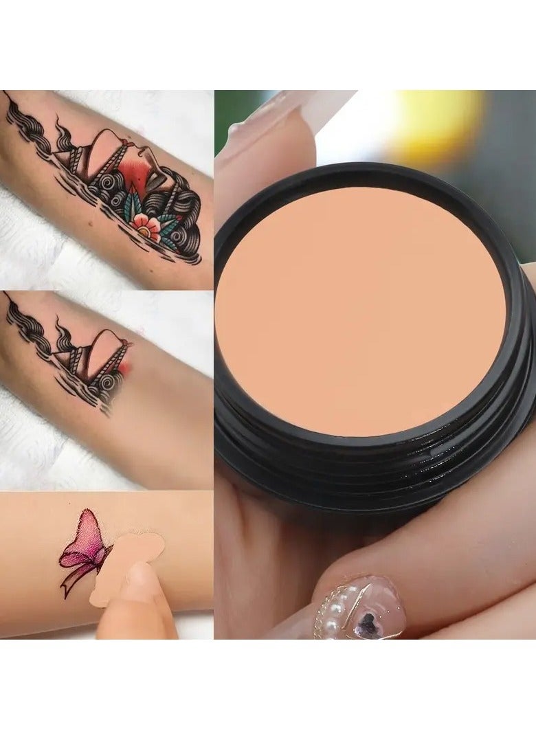 كيو اي سي крем كونسيلر كامل التغطية QIC - صيغة محفوظة من الماء، نIVO مات، מתאי�م لجميع لونات البشرة، يخفي الجرح والبقع الداكنة بفعالية، مستدام للفترة الطويلة، لونات متعددة متاحة، صيغة قائمة على المكونات النباتية（#130） - Image 3