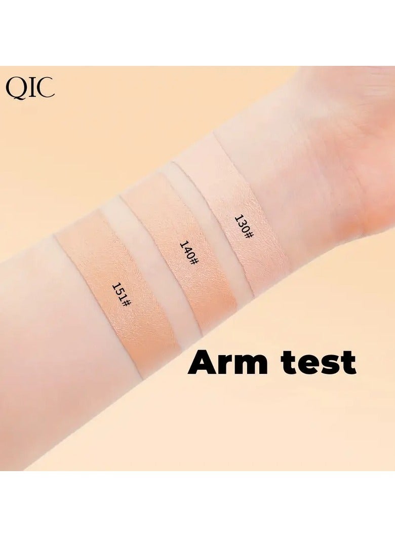 كيو اي سي крем كونسيلر كامل التغطية QIC - صيغة محفوظة من الماء، نIVO مات، מתאי�م لجميع لونات البشرة، يخفي الجرح والبقع الداكنة بفعالية، مستدام للفترة الطويلة، لونات متعددة متاحة، صيغة قائمة على المكونات النباتية（#130） - Image 2