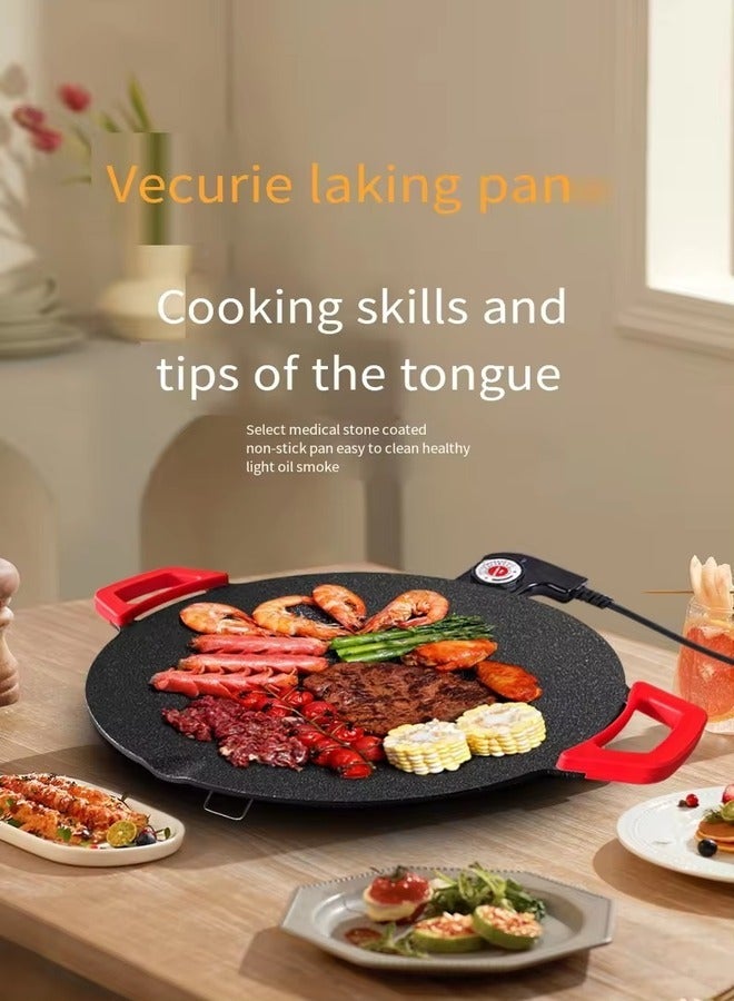 Adak Electric Crepe and Pancake Maker with Precise Temperature Control | Multi-Function Non-Stick Dosa Tawa and Grill Pan, Rigag Maker - Image 4