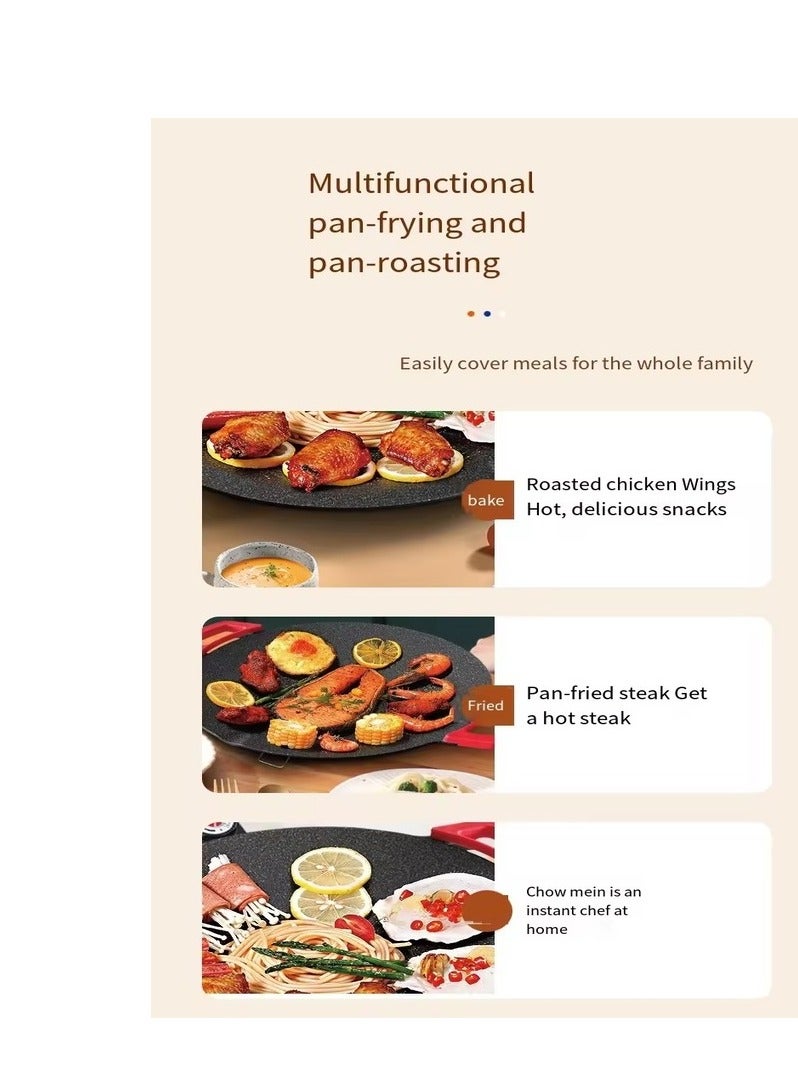 Adak Electric Crepe and Pancake Maker with Precise Temperature Control | Multi-Function Non-Stick Dosa Tawa and Grill Pan, Rigag Maker - Image 5