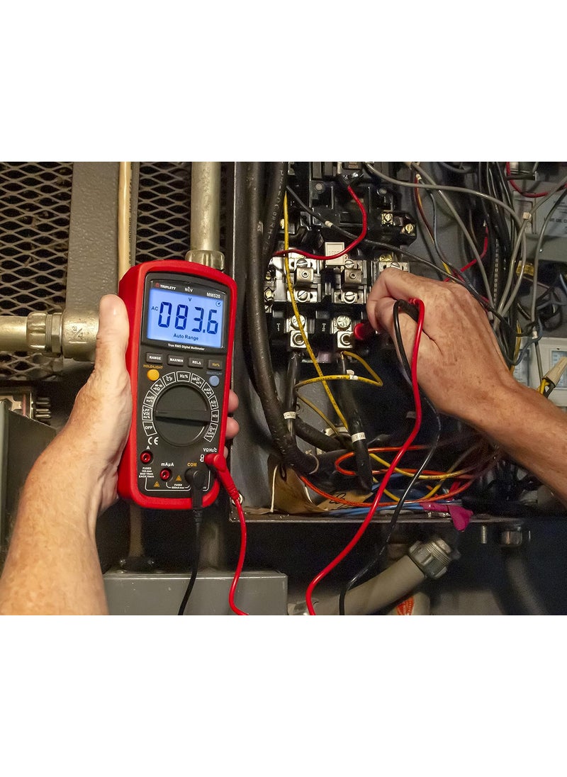 Triplett Triplett MM520 True RMS 6000 Count High Performance Digital Multimeter with LPF  ACDC Voltage ACDC Current Resistance Temperature Continuity  - Image 3