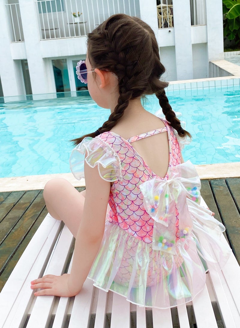 Loquat ملابس سباحة جديدة ملابس سباحة للأطفال ملابس سباحة بيكيني قطعة واحدة للبنات - Image 3