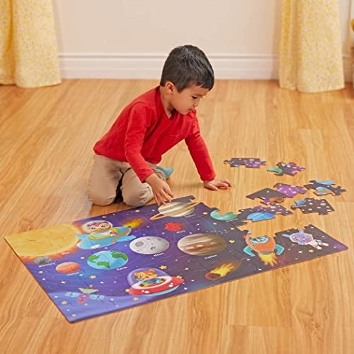 B. Toys B toys 48 Pieces Solar System Floor Puzzle for Kids Planets Astronauts Space Exploration Educational Toys for Toddlers Preschoolers Vibrant Colors Durable Construction 3 Years - Image 5