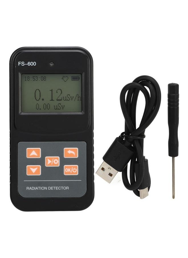 Thoraya - Geiger Counter Nuclear Radiation Detector Handheld Beta Gamma X Ray Radiation Monitor Meter Digital Display High Accuracy Black - Image 1