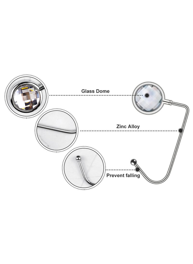 General 2 Pack Metal Purse Hooks, Bag Hanger, Handbag Storage Decorative Table Hooks Women Portable Purse Table Hook Hanger  - Image 2