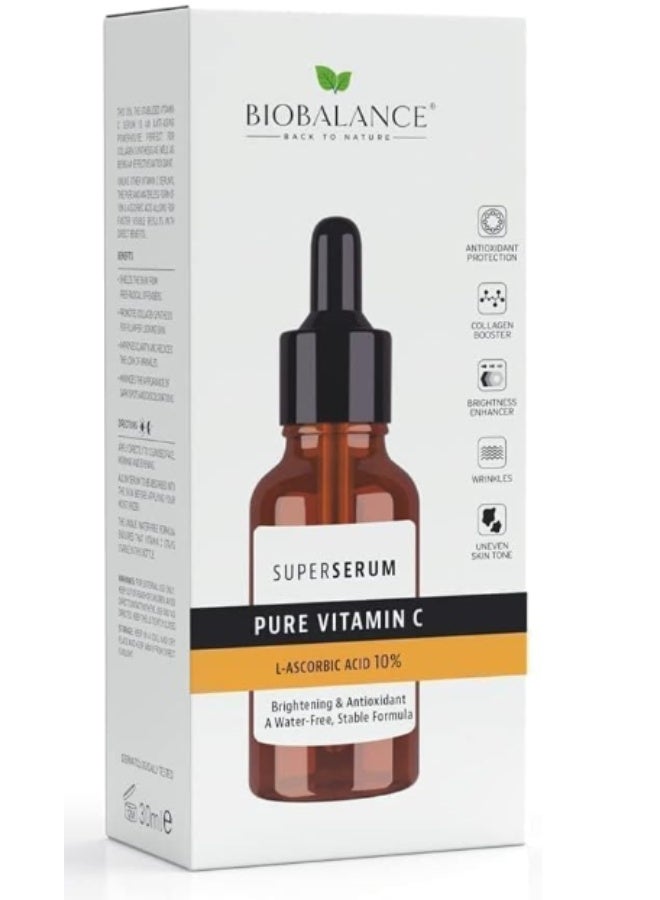 بايو بالانس سيروم بيوبالانس فائق فيتامين سي 10%، 30 مل - حمض الأسكوربيك لتفتيح البشرة والعناية بمضادات الأكسدة - Image 2