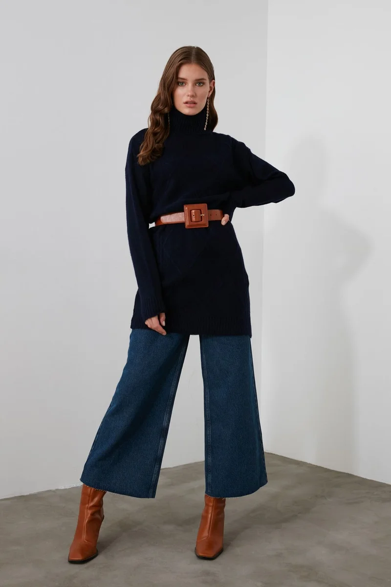 ترينديول High Neck Sweater Dress