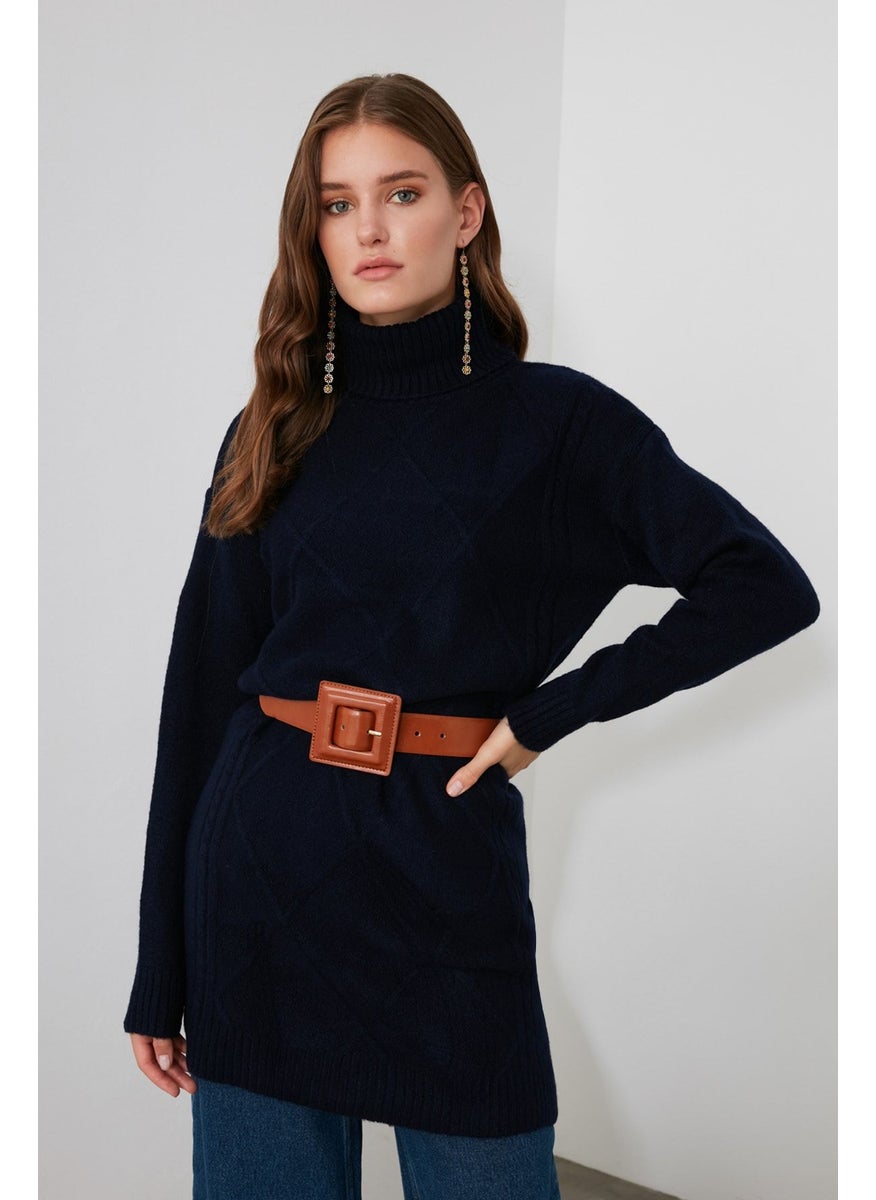 ترينديول High Neck Sweater Dress  - Image 1