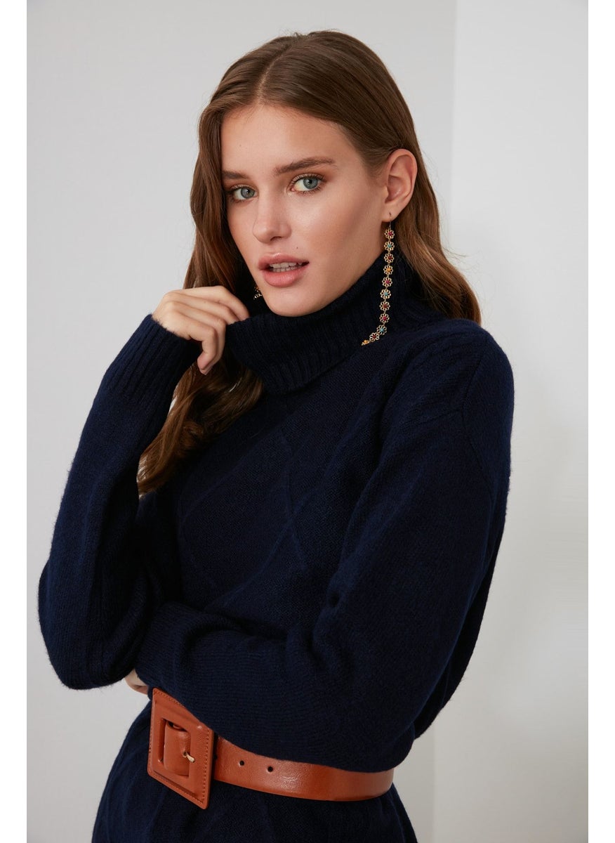 ترينديول High Neck Sweater Dress  - Image 3
