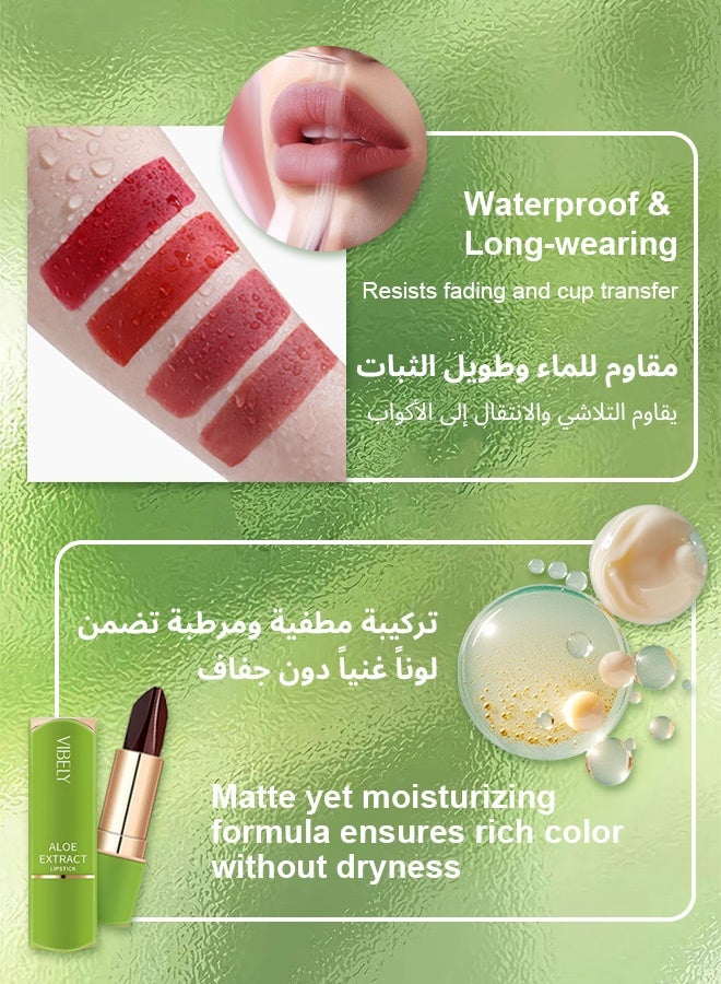 فايبلي أحمر شفاه مات ثلاثي الألوان من فيبلي | مرطب بالصبار، مقاوم للماء، طويل الأمد، لا ينتقل ولا يلطخ الحجاب | مثالي لرمضان والاستخدام اليومي في الإمارات العربية المتحدة - Image 4