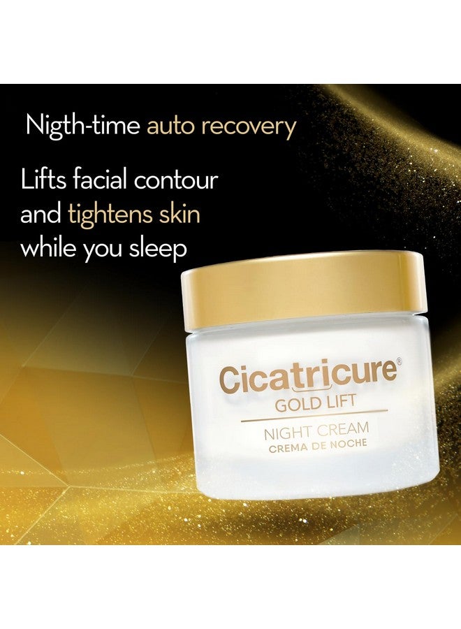 Cicatricure Gold Lift Night Cream, Anti Aging Facial Moisturizer, Hydrating Skin Care with Gold, Calcium & Silicon to Lift and Tighten Face Contour Overnight, 1.7 Ounce - Image 3