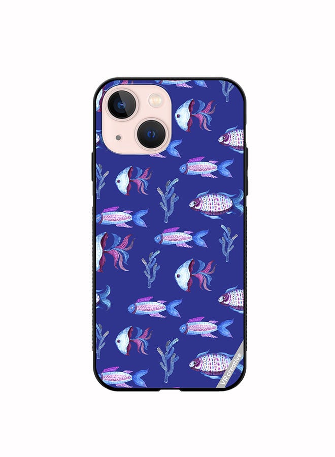 VR CREATIVE Protective Case Cover For Apple iPhone 14 Fish And Octopus Design Multicolour - Image 1