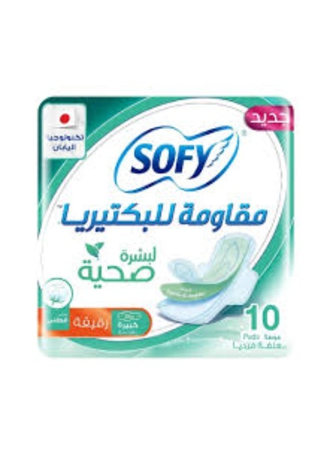 Sofy Antibacterial Sanitary Pads – 10 Pads