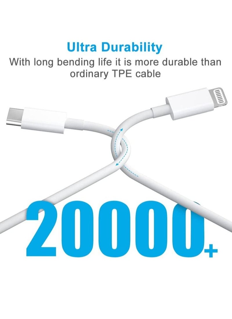 ELTRAZONE - iPhone 20W Charger 【Apple MFi Certified】 USB C Plug Fast Charge and USB C to Lightning Cable 2M PD Power Adapter Compatible with iPhone 13 Pro Max 13 12 SE2020 11 XR XS Max X 8 Plus iPad Pro Air Mini - Image 1