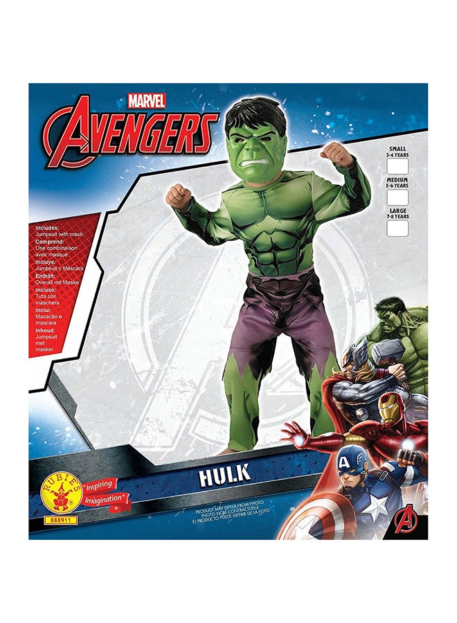 Deluxe Muscle Chest Hulk Classic Costume - Image 2