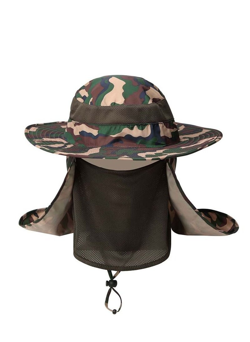 Loquat 360-degree outdoor hat Men's summer sunscreen hat waterproof quick-drying fisherman fishing hat 