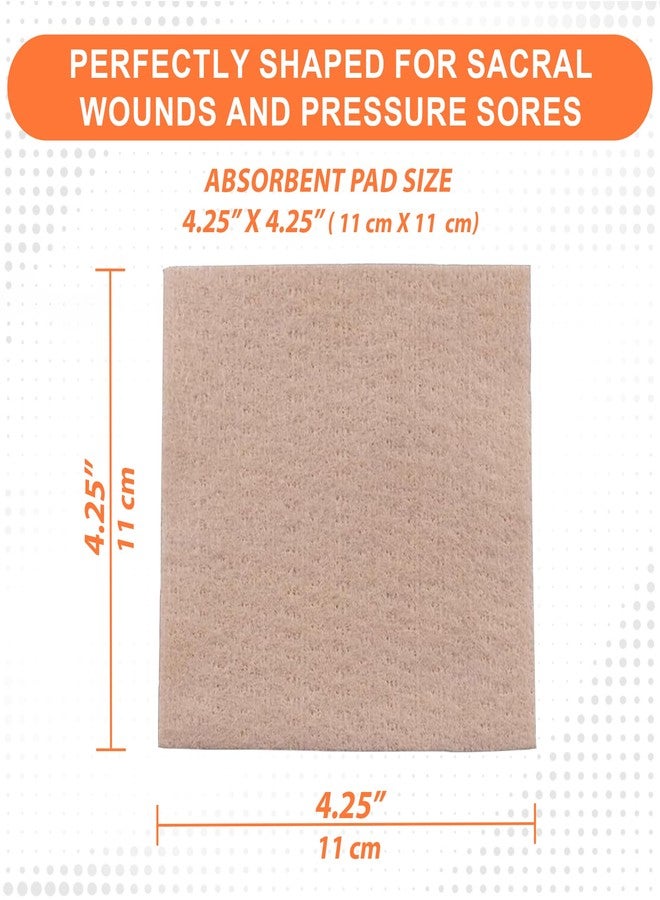 MedVance ضمادة ميدفانس ميدهيل فضية من ألجينات الكالسيوم المعقمة شديدة الامتصاص، (4.25" × 4.25") 5 ضمادات/علبة، 5 عدد (عبوة من 1) - Image 3