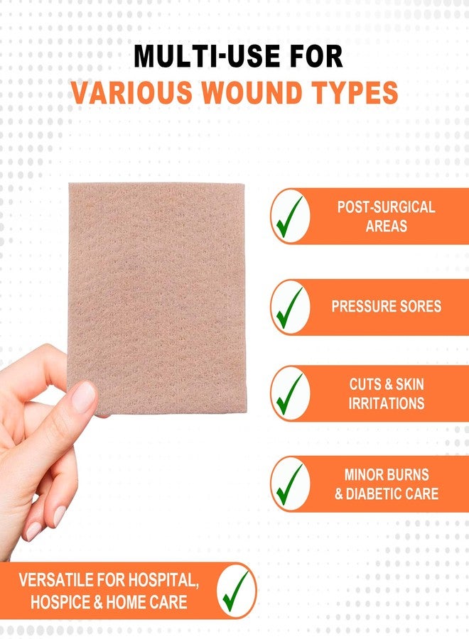 MedVance ضمادة ميدفانس ميدهيل فضية من ألجينات الكالسيوم المعقمة شديدة الامتصاص، (4.25" × 4.25") 5 ضمادات/علبة، 5 عدد (عبوة من 1) - Image 5