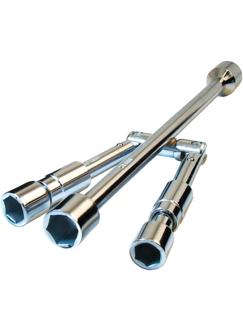 Foldable Tire Lug Wrench – 4-Way Compact Iron Cross Wrench for Car & Truck Tire Changes - Image 1