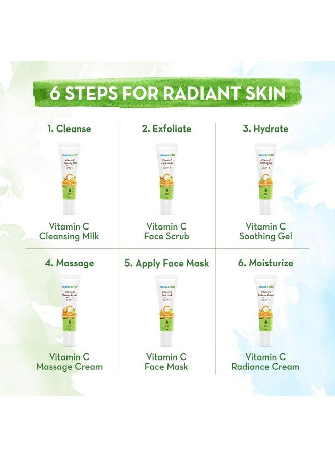 Mamaearth Vitamin C Facial Kit With Vitamin C & Turmeric For Skin Illumination 60 G  - Image 5