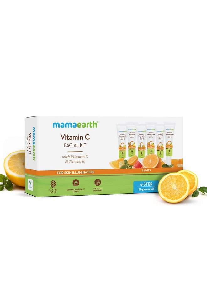 Mamaearth Vitamin C Facial Kit With Vitamin C & Turmeric For Skin Illumination 60 G  - Image 3