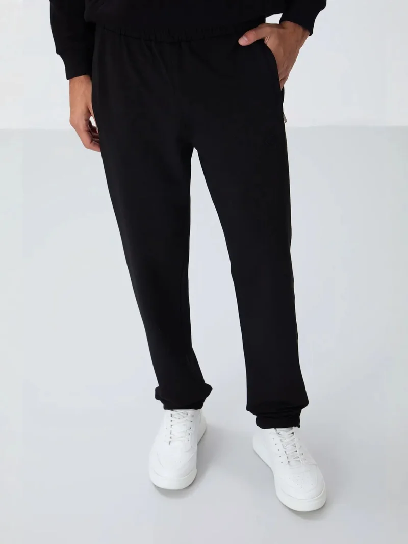 TOMMYLIFE TOMMY Men's Slim-fit Straight-leg Sweatpants