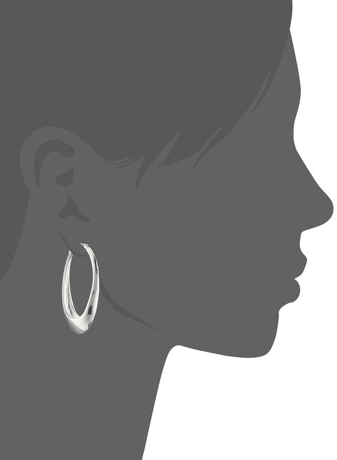 Robert Lee Morris "Soho Sculptural" Oval Hoop Earrings - Image 2