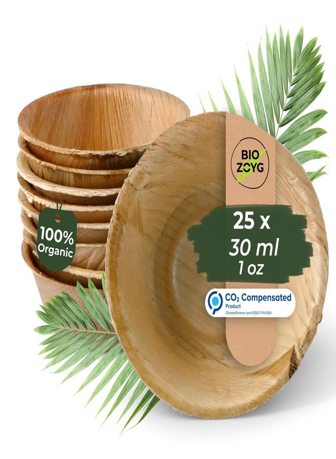 BIOZOYG أطباق غمس BIOZOYG - عبوة 25، 1 أونصة دائرية - أطباق صغيرة قابلة للتخلص للاطعمة الأصابع، تشاركوتيري، غمس، صلصات وصوص الصويا - Image 1