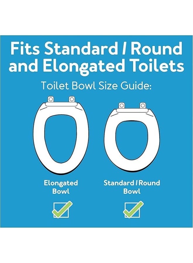 Raised toilet seat with locking system and 5-inch height handles with adjustable padded armrests. Fits round and rectangular toilets. - Image 3