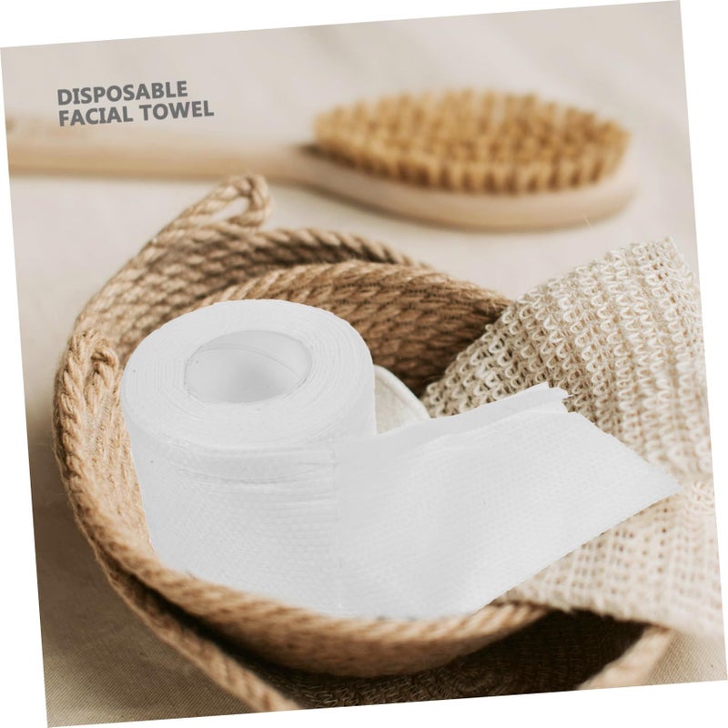 1 Roll Thickening Disposable Facial Towel Soft Cotton Washcloth For Makeup Removal - Image 5