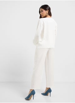 hayas closet Embroidered Blouse & Pants Set  - Image 2
