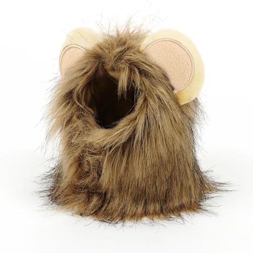 PETLESO Lion Hat Costume, Small, for Dogs & Cats, Lightweight, Breathable, Adjustable, Perfect Halloween Surprise & Gift, Hand Wash Only - Image 4