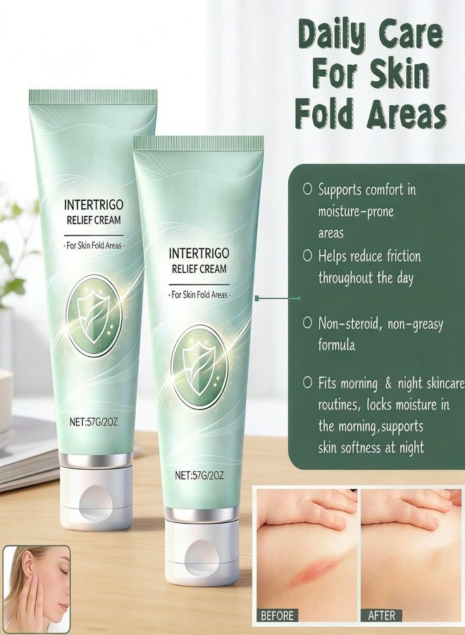 YUEOL 3PCS Intertrigo Cream,Skin Fold Care & Chafing Support Cream,Helps Soothe Irritated Skin and Reduce Friction,Fast-Drying Non-Greasy Formula for Daily Use,Supports Skin Comfort - Image 3