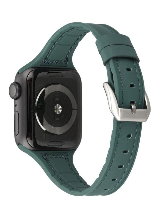 NIBEMINENT Watchband For Apple Watch Series 7 6 & SE 5 4 Green - Image 4
