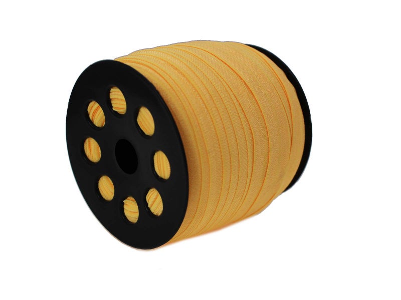 JESEP Gold Fold Over Elastic 5/8 inch 15mm Elastic Bands for Sewing 40 Yards Wide Elastic Headbands Stretchy Ribbon for Crafts-Elastic Straps Trim for Girls Hair Ties-Bow-DIY Projects-Clothes - Image 2