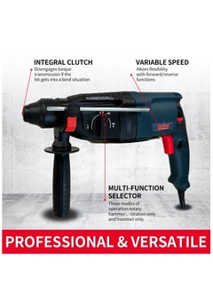 BONAI BONAI Variable Speed Rotary Hammer Drill 1-1/4 inch, 26mm SDS Plus Demolition Hammer for Concrete Drill 13Amp, 4 Functions Reduced Vibration System With 360° Rotating Auxiliary Handle  - Image 3