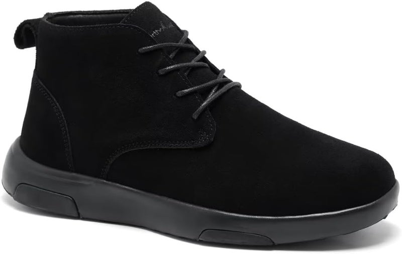 OrthoComfoot OrthoComfoot Men's Orthopedic Ankle Boots Walking Shoes: Arch Support Leather Dress Oxfords for Plantar Fasciitis, Comfortable Orthotic Fashion Sneakers for Foot Heel Pain Relief