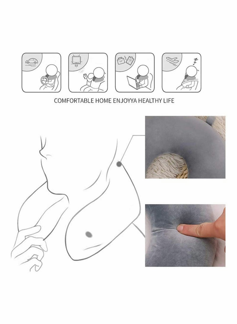 Travel Pillow Airplane Neck Pillow for Traveling 100% Pure Memory Foam U Shaped Neck Pillow Washable Super Lightweight Portable Headrest Great for Airplane Chair Car Home Office - Image 3