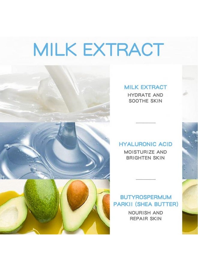MIESCHER - Face Milk Cream Moisturizing Nourish Skin Repair Face Moisturizer To Hydrating & Smooth Dry Skin Firm And Brighten Skin Day And Night Cream For Girl Women Beauty Skin Daily Care Milk Facial Cream - Image 1