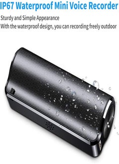 Generic 16GB Mini Voice Activated Recorder,500Hrs Recording Storage Voice Activated Recorder, Audio Recorder with Playback for Lectures Meetings, Noise Reduction Rechargeable with Strong Magnetic  - Image 3